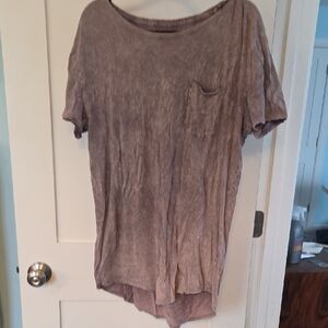Elegant Mauve Short Sleeve Women's Top